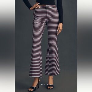 Maeve Anthropologie size 10 Kick Flare striped pants